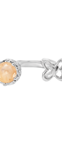Anillo Plata 925 Abierto Mariposa Básica Con Piedra - Tanya Moss