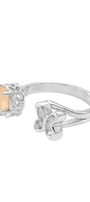 Anillo Plata 925 Abierto Mariposa Básica Con Piedra - Tanya Moss