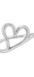 Anillo Corazón Latidos Plata Talla 8 - Tanya Moss