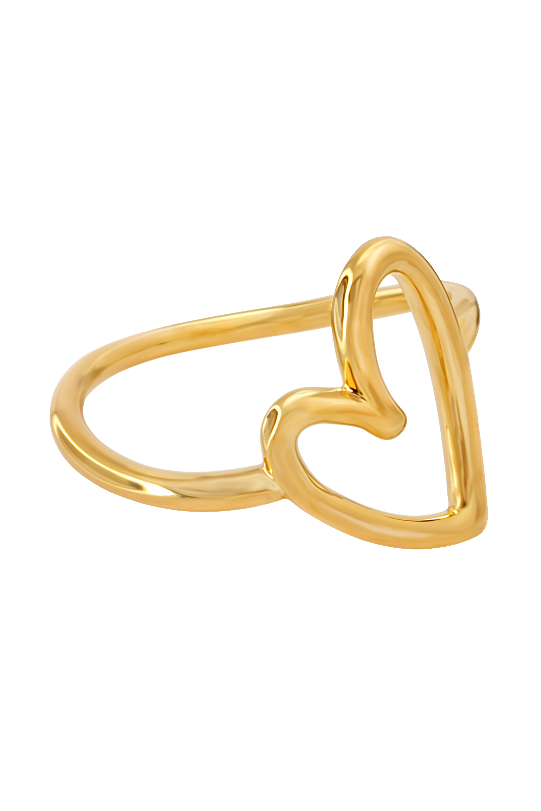 Anillo Plata 925 Latidos Corazón Dorado