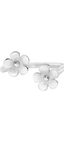 Anillo Plata 925 Linda Dos Flores Abierto - Tanya Moss