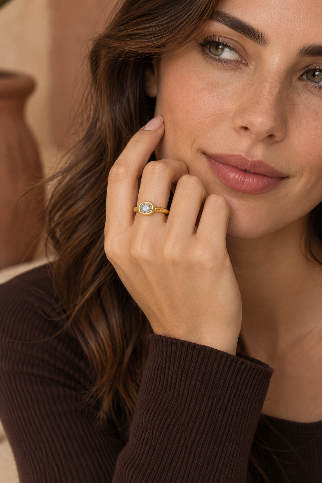 Anillo Icónica Piedra Cristal
