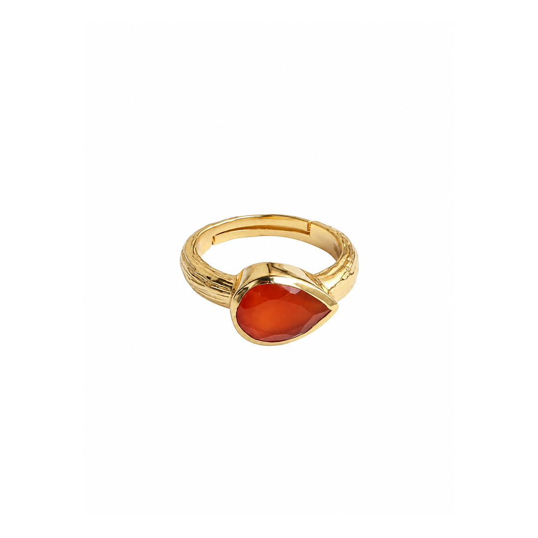 Anillo Icónica Piedra Naranja