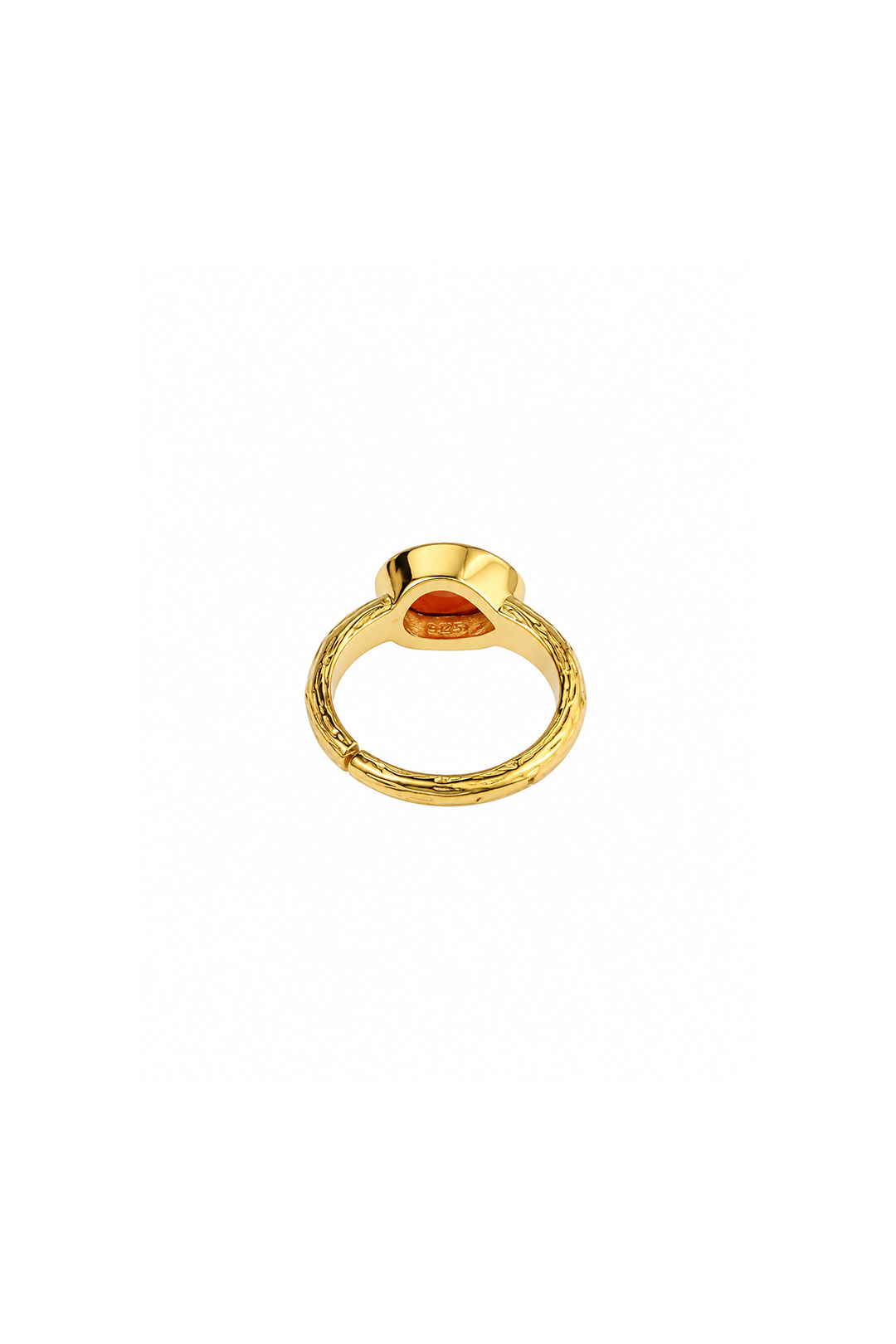 Anillo Icónica Piedra Naranja