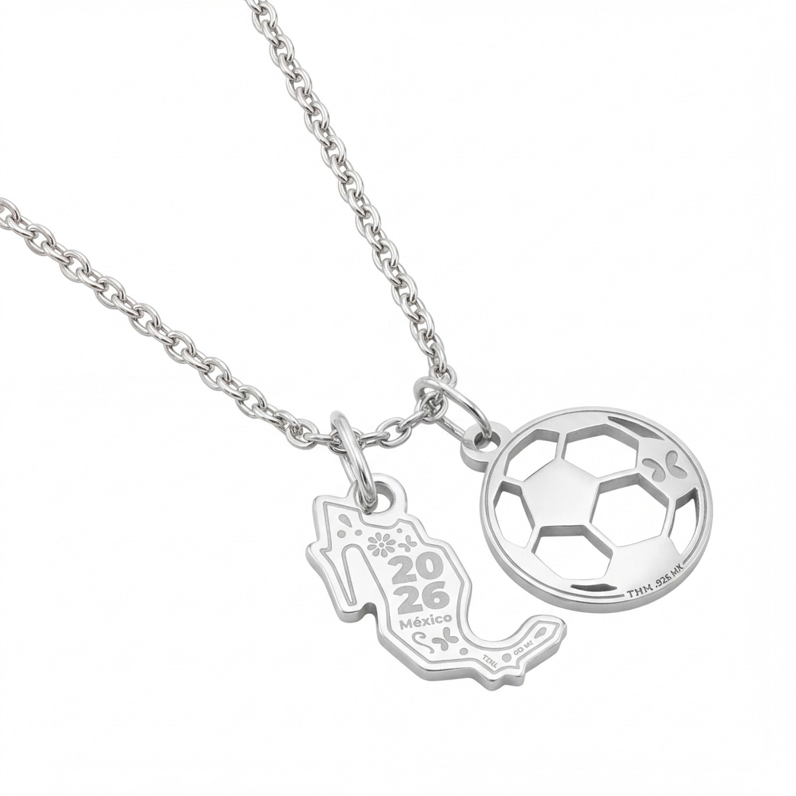 Dije Plata 925 Balón 2026 y Charm México