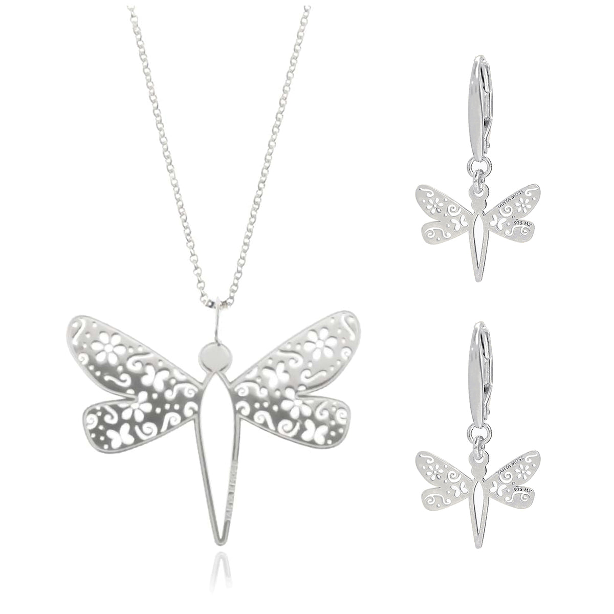 Set Tanya Moss 2 Piezas Esenciales Libelula Plata