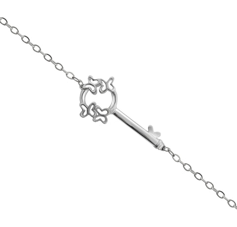 Pulsera Mujer Plata 925 Única Mariposas