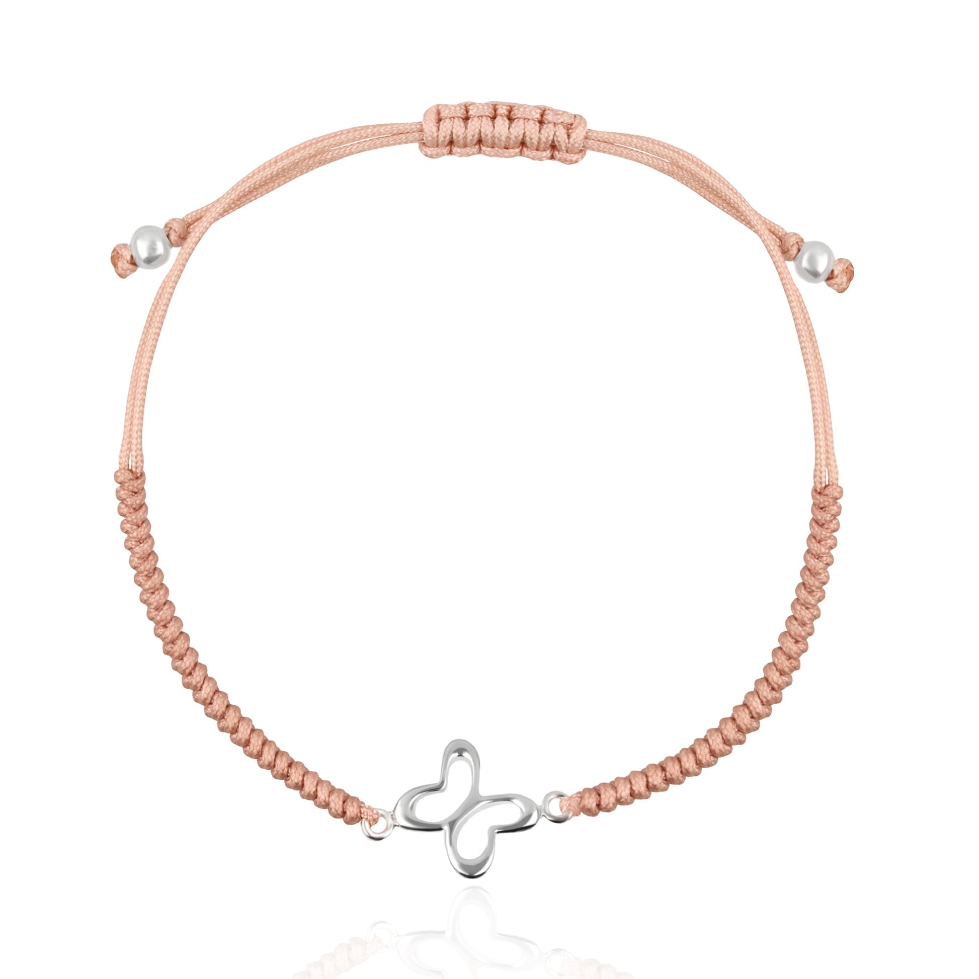 Pulsera Mujer Plata 925 Alegria Mariposa Tejida Nude - Tanya Moss