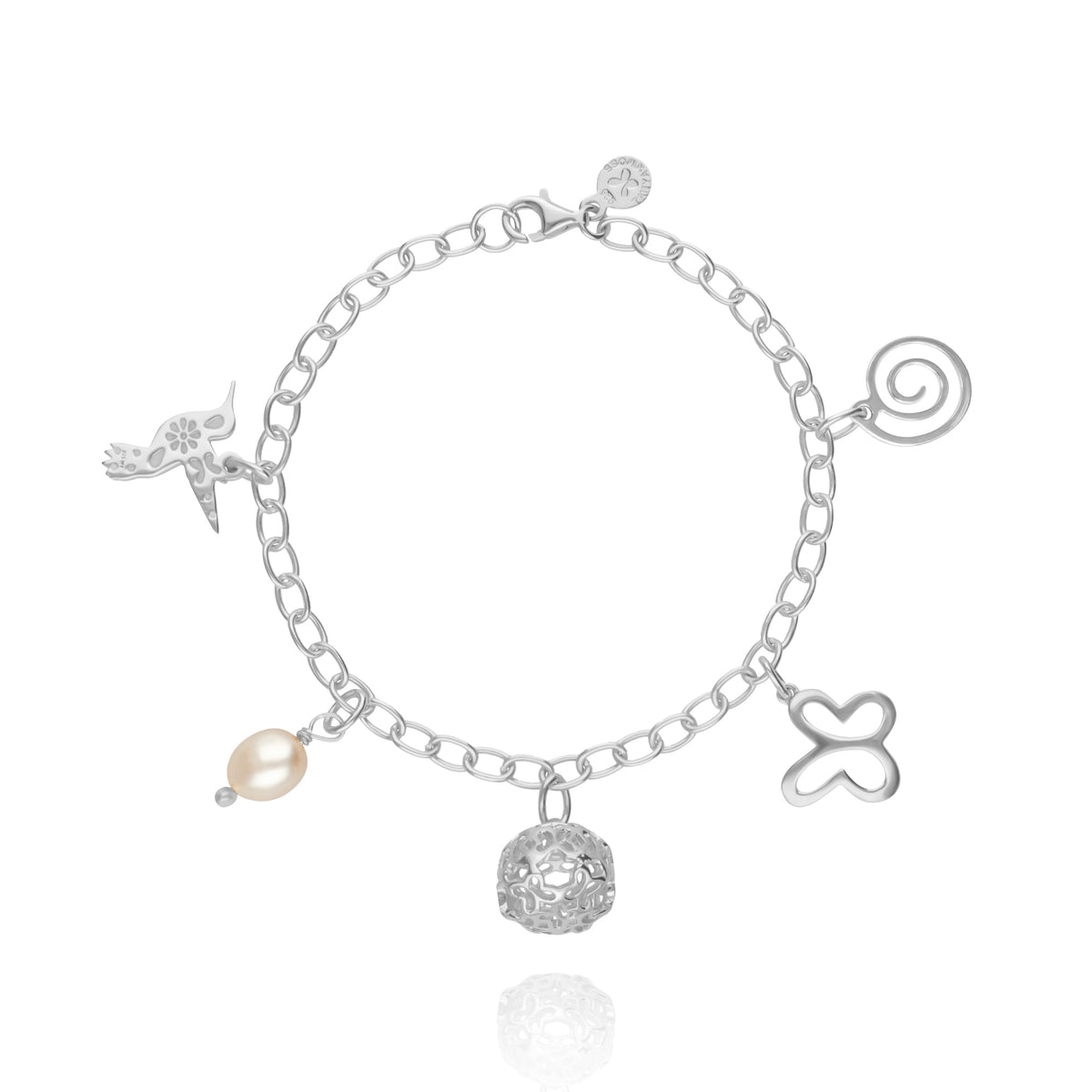 Pulsera Mujer Plata 925 Aurora 25 Aniversario Charms