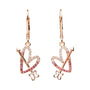 Aretes Mujer Plata 925 Aimee Corazon Flechado Bano Oro - Tanya Moss