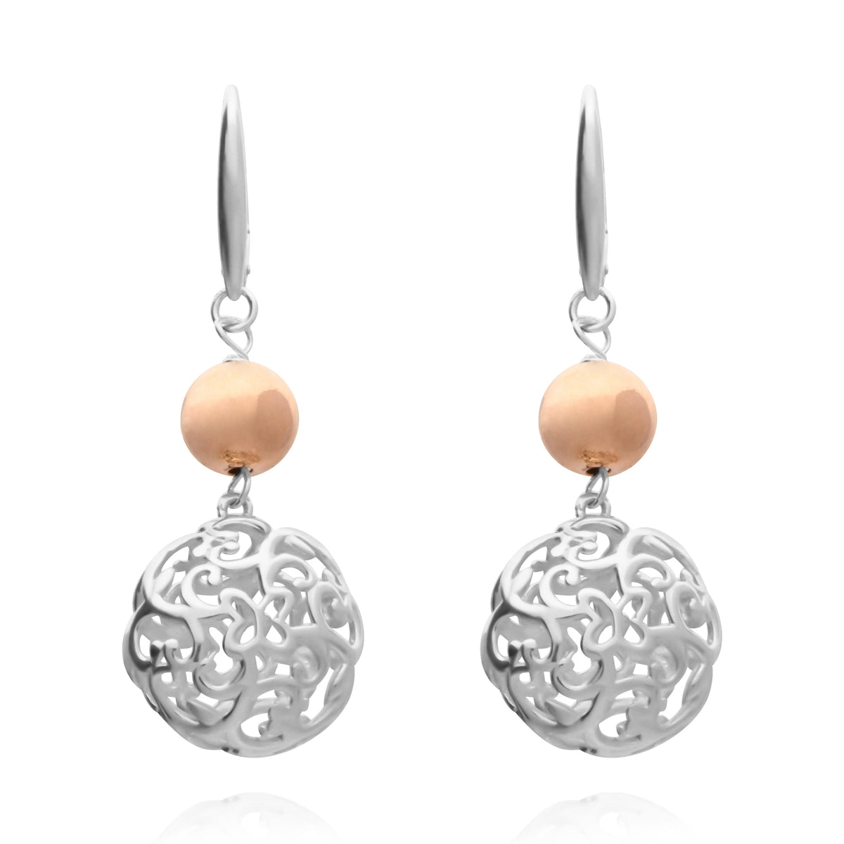 Aretes Mujer Plata 925 Elia Esfera Gold Filled