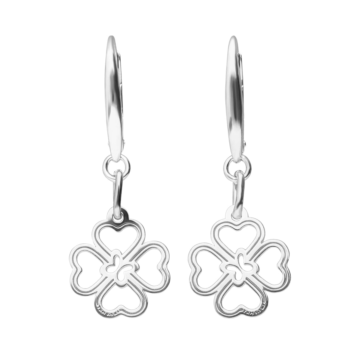 Aretes Mujer Plata 925 Carisma Trebol