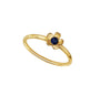 Anillo Mujer Oro 14K Oro Flor Zafiro - Tanya Moss