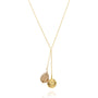 Collar Lariat Mujer Plata 925 Elia Esfera Cuarzo Ahumado - Tanya Moss