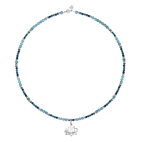Collar Mujer Plata 925 Zen Loto Apatita