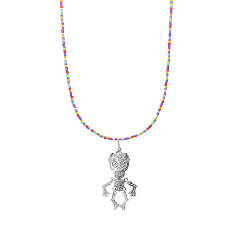 Dije Mujer Plata 925 Dia Muertos Catrina Movil Cuentas - Tanya Moss
