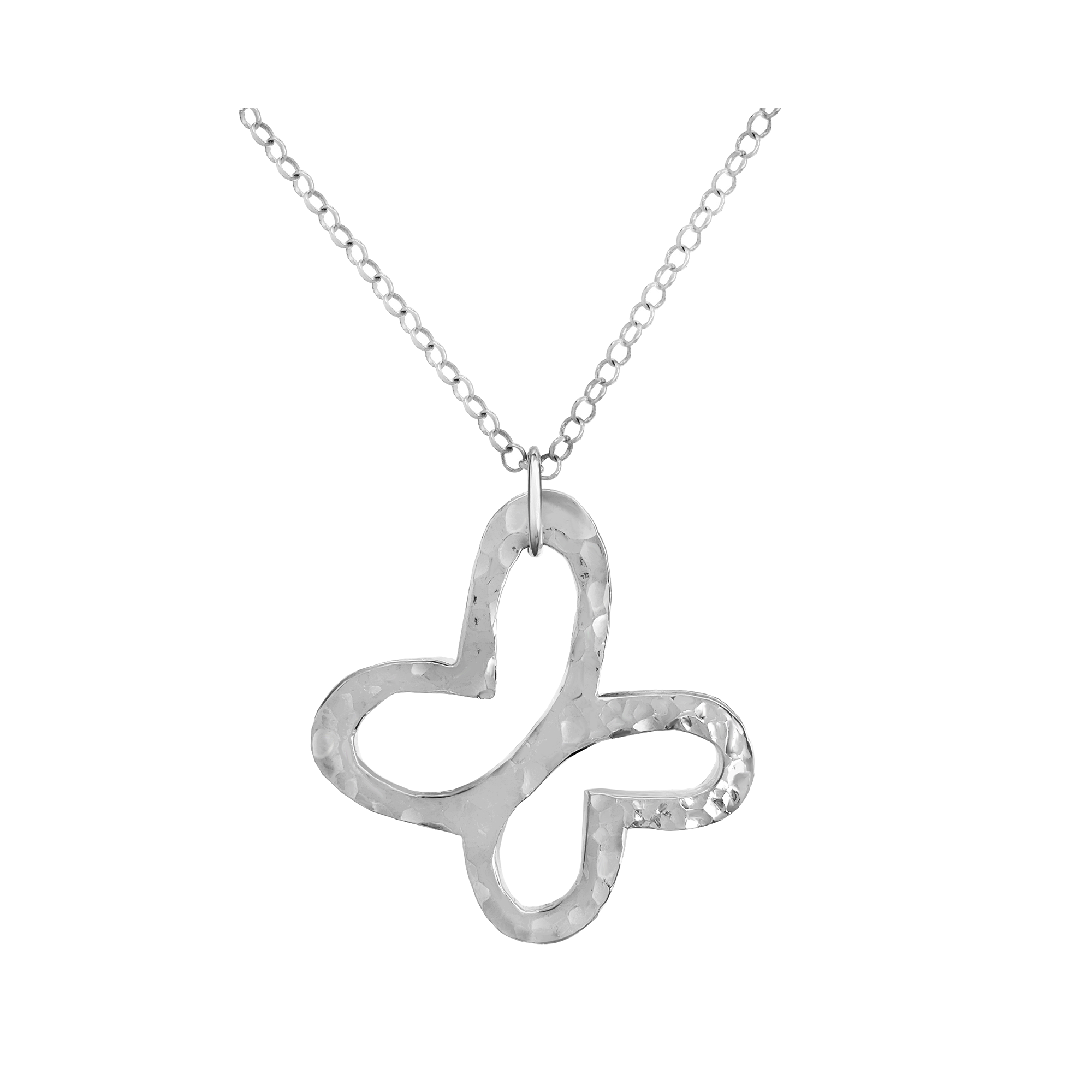 Dije Mujer Plata 925 Liberty Mariposa Grande