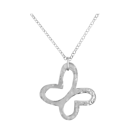 Dije Mujer Plata 925 Liberty Mariposa Grande